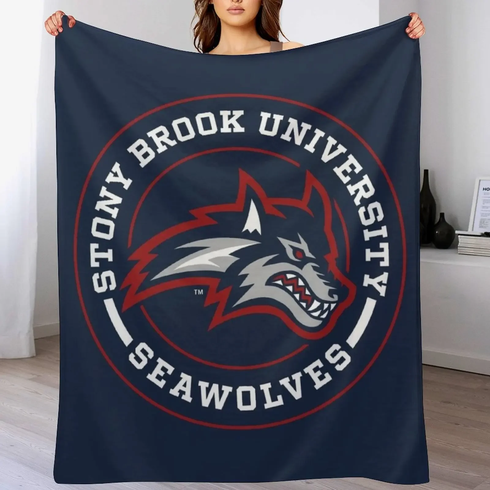 

Stony Brook - Circle Throw Blanket Decoratives Blankets For Sofas heavy to sleep Tourist Blankets
