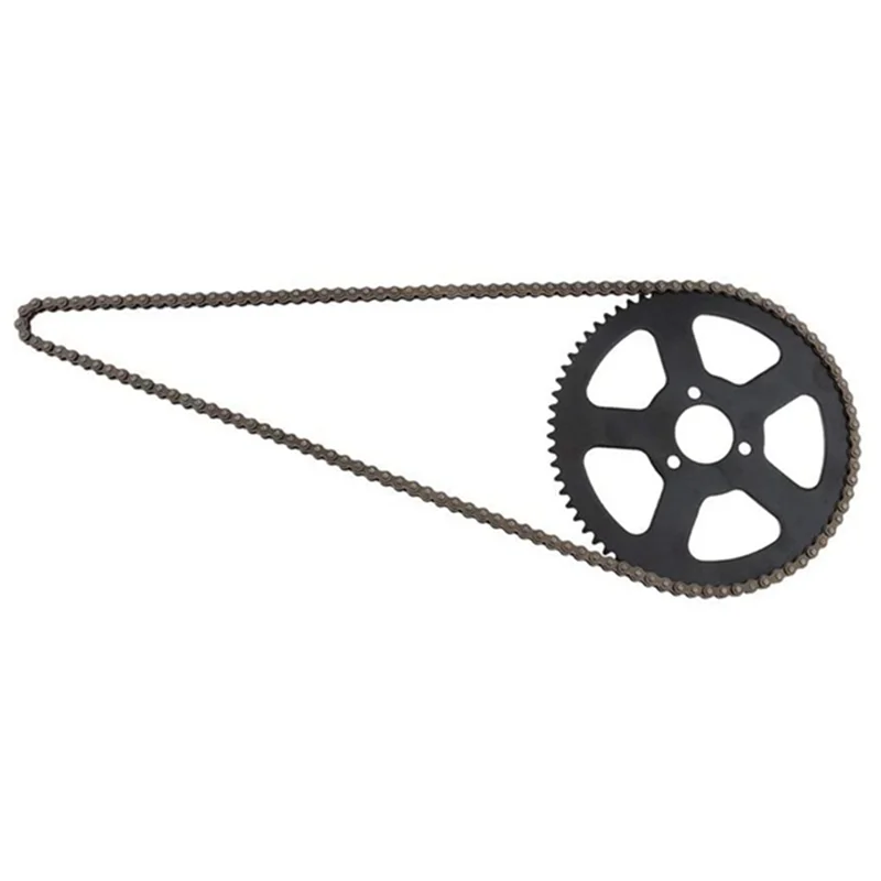 Roda dentada para mini carro esportivo pequeno, bicicleta do bolso, Off-Road, 2 tempos, 25H, 136 correntes, 68T, 47CC, 49CC