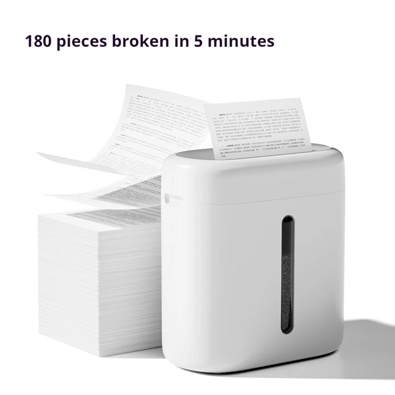 New 15L Home Mini Electric Shredder Office Automatic Desktop Commercial Confidential Shredding Paper Can Be Nailed Shredder