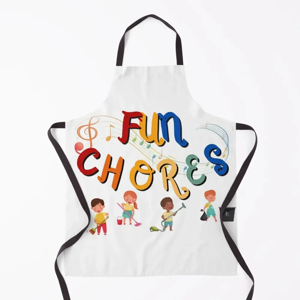 Joyful Tasks: Turning Chores into Fun! Apron Art Women's Home Clothes Apron