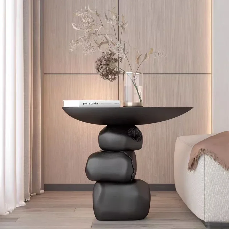 Artistic Creative Coffee Table Living Room Sofa Side Table Light Luxury Irregular Side Table Home Decoration Furniture Ornaments