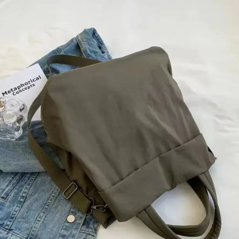 Sac fourre-tout en toile imperméable pour femme, nylon, grande capacité, sac à bandoulière initié, sacs shopper, sacs à bandoulière pour femme