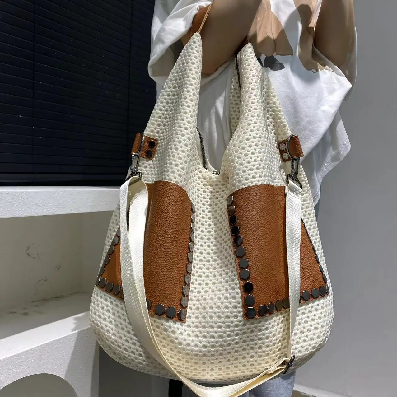 

Женские кошельки и сумки, модная сетчатая сумка-тоут большой вместимости Bolso Mujer, Bolsos Para Mujer