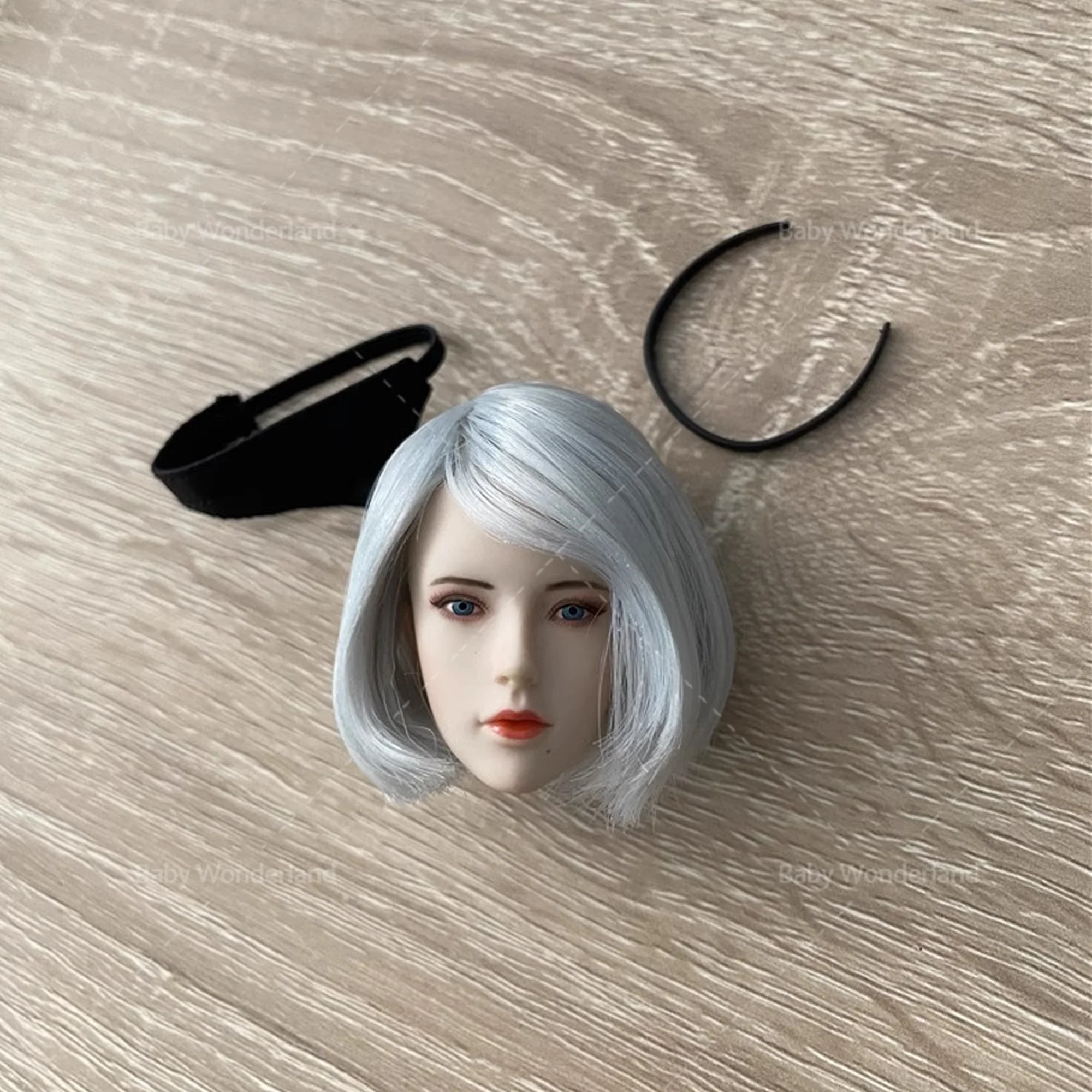 

SUPER DUCK SET017 1/6 2B Sister Neal Head Sculpture Neal Mechanical Age Head Cavring Modle Fit 12" Female Action Figure Body