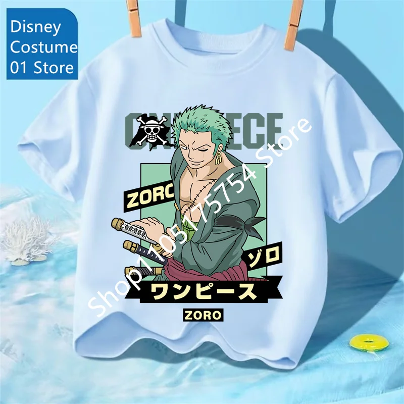 

Fashion Kid Anime One Piece Luffy T Shirt Boy Clothing Kids Boys Tshirt Children T-shirt Summer Short Sleeve Tops Tees