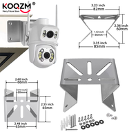 1set Metal Corner Mount For S340 Bracket For PTZ Camera For Eufy For 360 Floodlight Cam And Ring Floodlight Camera LED Lights