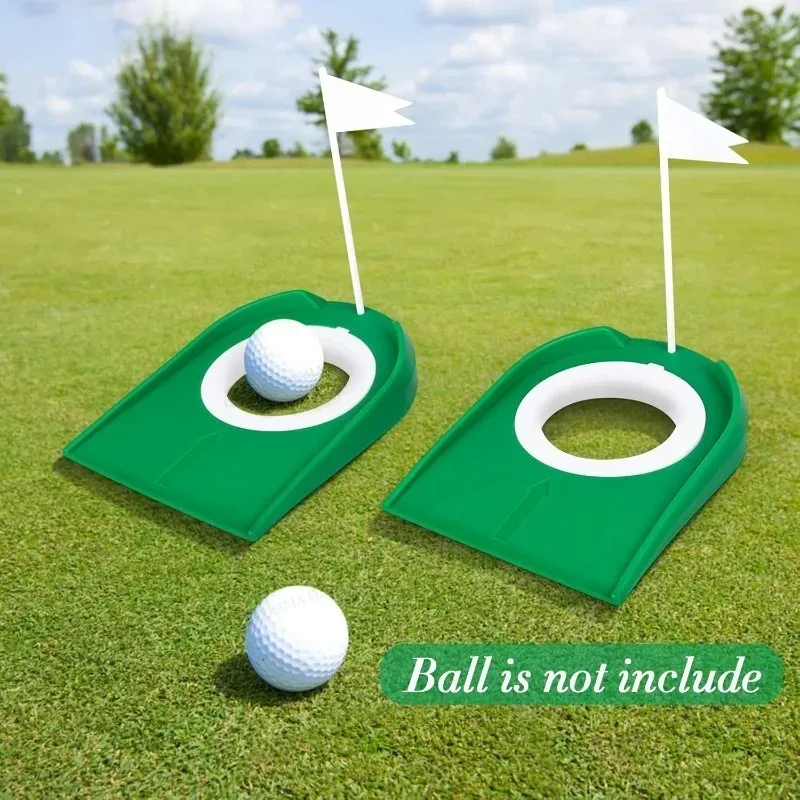 Golf Putting Cup with Flag Practice Training Equipment Putting Hole for Kids Adults Office Garage Yard Backyard Indoor Lawn