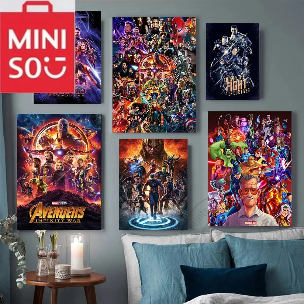 MINISO 5D DIY الماس اللوحة المنتقمون نهاية لعبة أعجوبة فيلم كامل الماس الفسيفساء ديكور المنزل 5D DIY الفن الحرفية #1