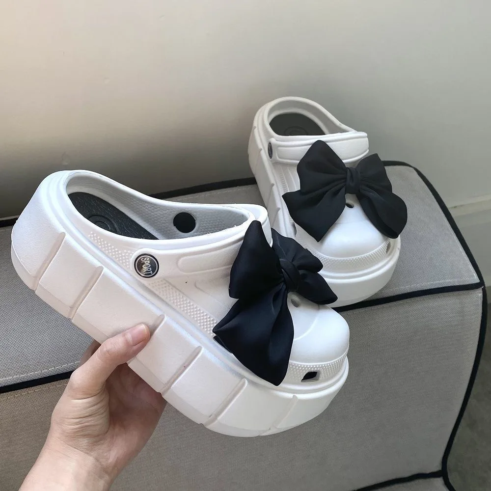 Zapatillas de verano para mujer, zuecos con plataforma, calzado para jardín al aire libre, sandalias de piscina para mujer, chanclas de baño,