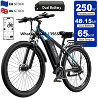 UK EU Stock Electric Dirt City Mountain Bike Bicycles DUOTTS C29 29 Inch 48v 15AH Dual Battery Electric E Bike for Adults