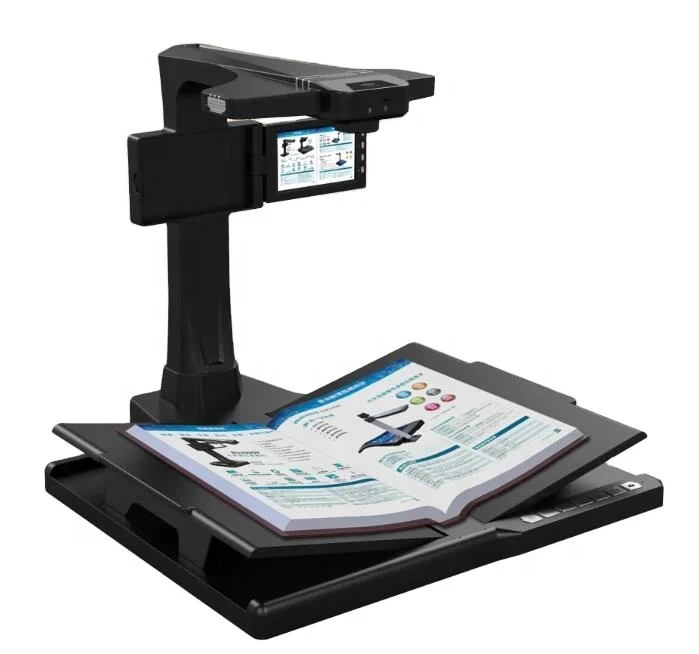 

22 MP HD camera eloam Book scanner with preview screen and V-Shaped Book Cradle