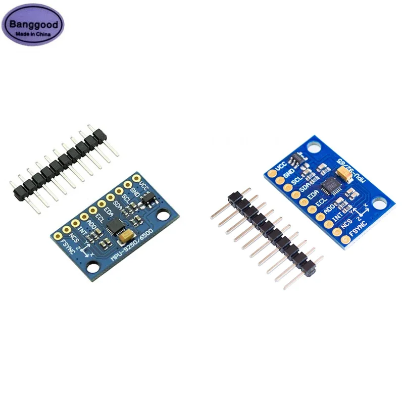 MPU-9250 GY9250 9-Axis 9 DOF or MPU-6500 GY6500 6-Axis 16 Bit Gyroscope Acceleration Magnetic Sensor Module IIC/SPI for Arduino