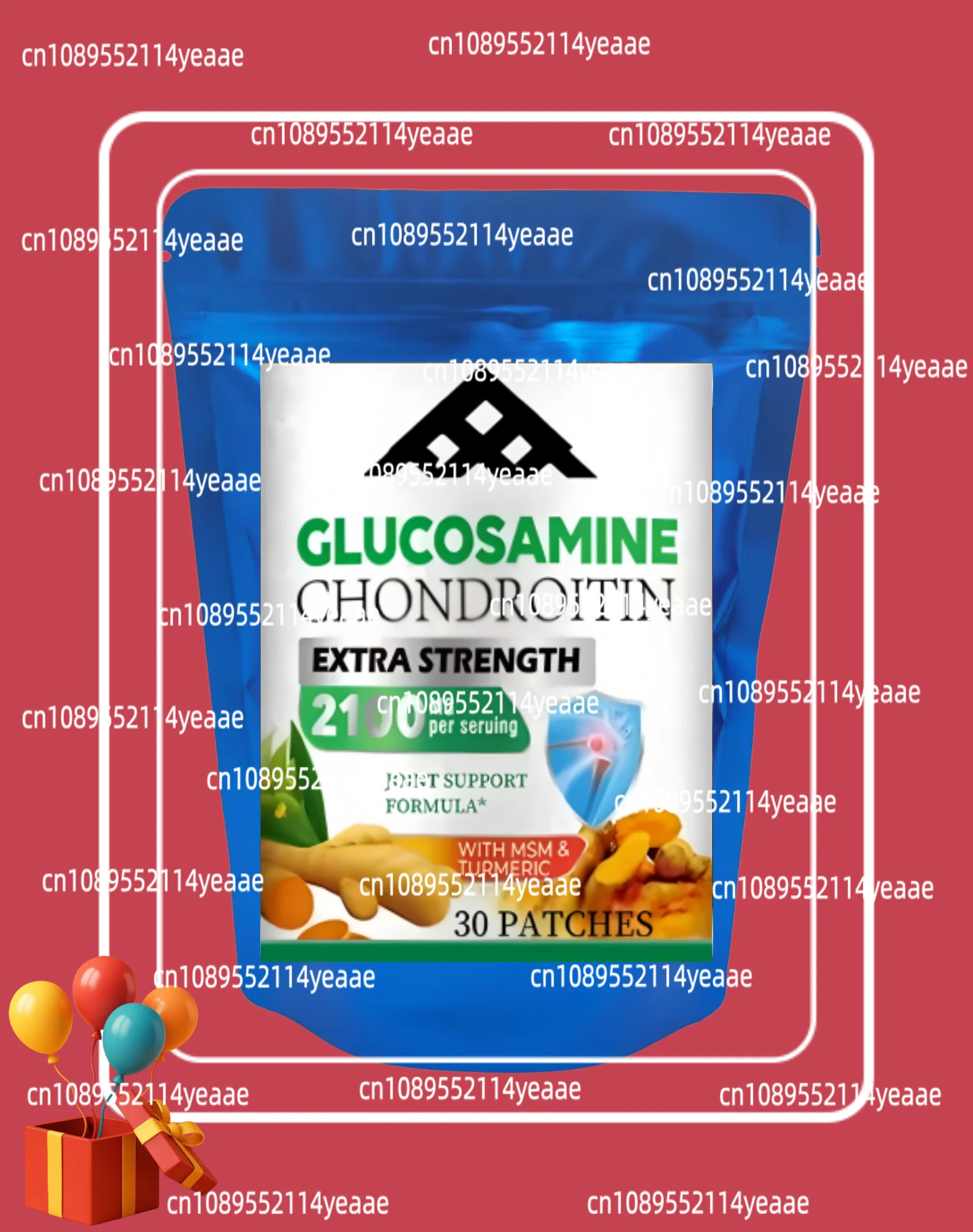 Glucosamine Chondroitin Transdermal Patches 30 Patches - Support Healthy Joints, Strong Cartilage