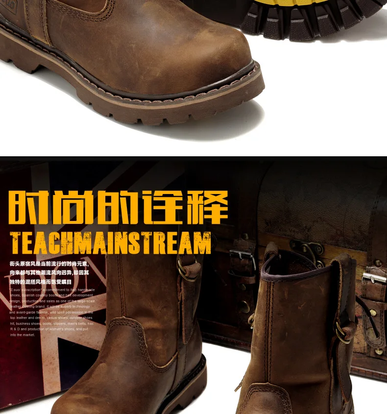 Kowm Wanderschuhe Frauen wasserdichte Outdoor-Stiefel Jagd schuhe taktische Schuhe Wüste Männer Knöchel Turnschuhe Leder High Top Stiefel – Detail 9