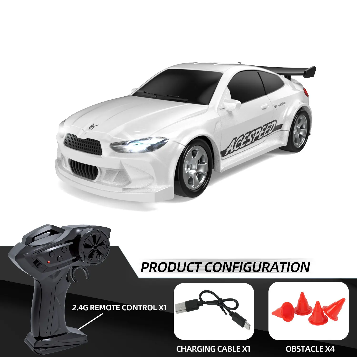 2025 Nieuwe 1/64 Rc Auto Desktop Afstandsbediening Auto Speelgoed Stunt Afstandsbediening Drift Auto Rc Mini Racing 2.4g Simulatie Speelgoed Model Gif