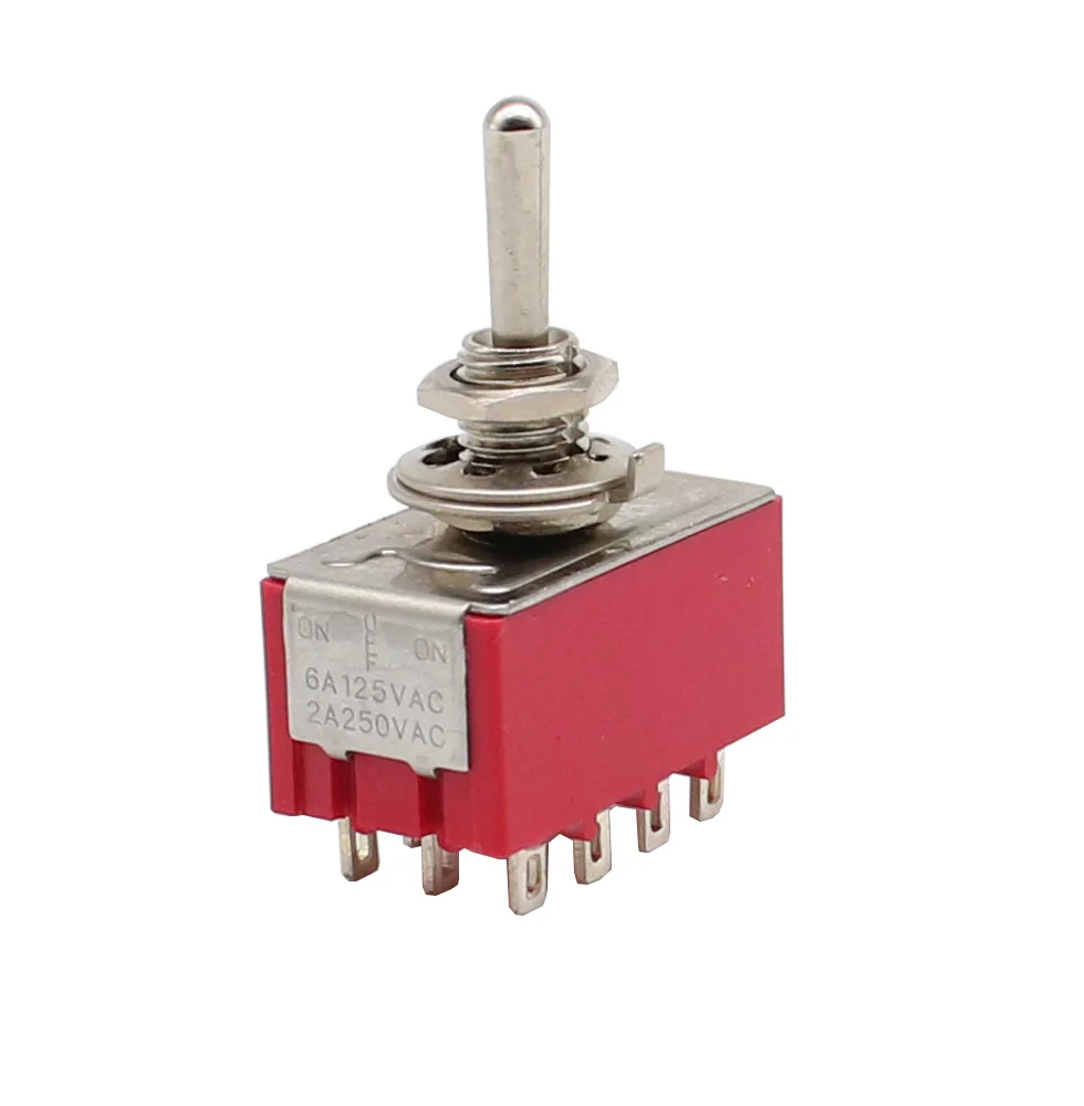 MTS-402 ON/ON  MTS-403 ON/OFF/-ON Toggle Switch  AC 250V 2A 120V 5A 12 Pin 4PDT