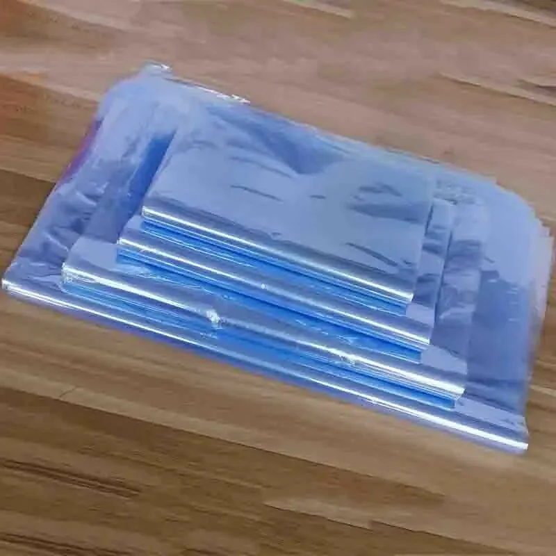 100pcs Transparent PVC Plastic Bag Heat Shrink Wrap Film Flat Bag Heat Shrinkable For Grocery Shoes Cosmetics Gift Pack Storage