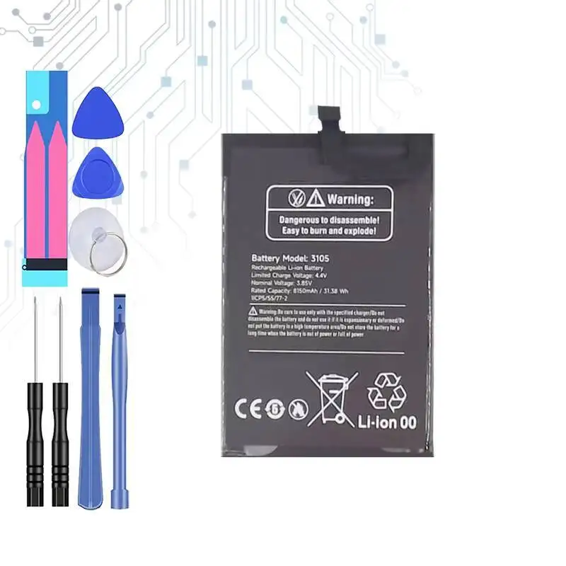 

Reliable Replacement For Ulefone Armor X11 Pro 3105 Mobile Phone Battery 8150Mah High-Efficiency