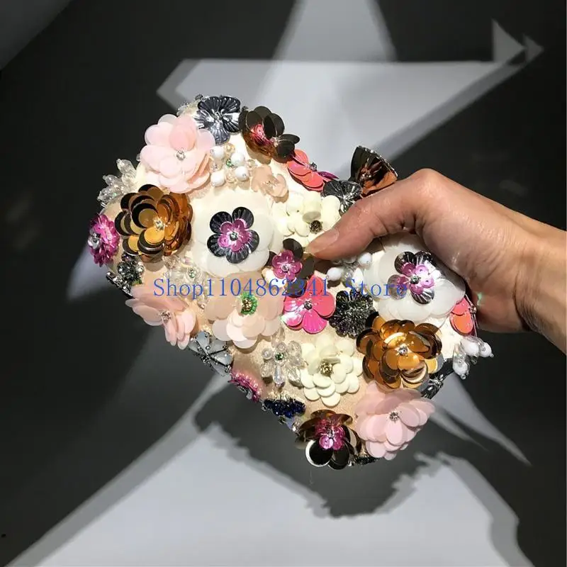 

5ASD Женский вечерний сцепление с куличкой из бисера цветочной сумочки для выпускной сумочки для выпускной вечеринки