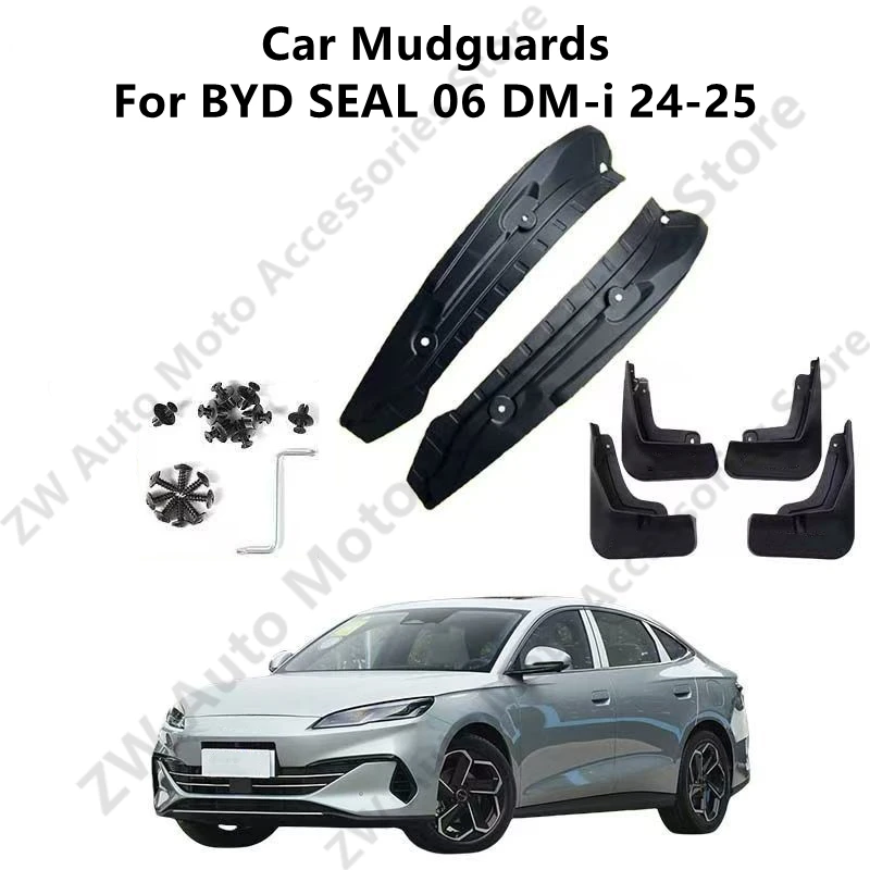 

Автомобильные брызговики для BYD SEAL 06 DM-i Sedan 24-25, брызговики на крыло, брызговики, внешние детали, аксессуары для автомодификации, ремонт