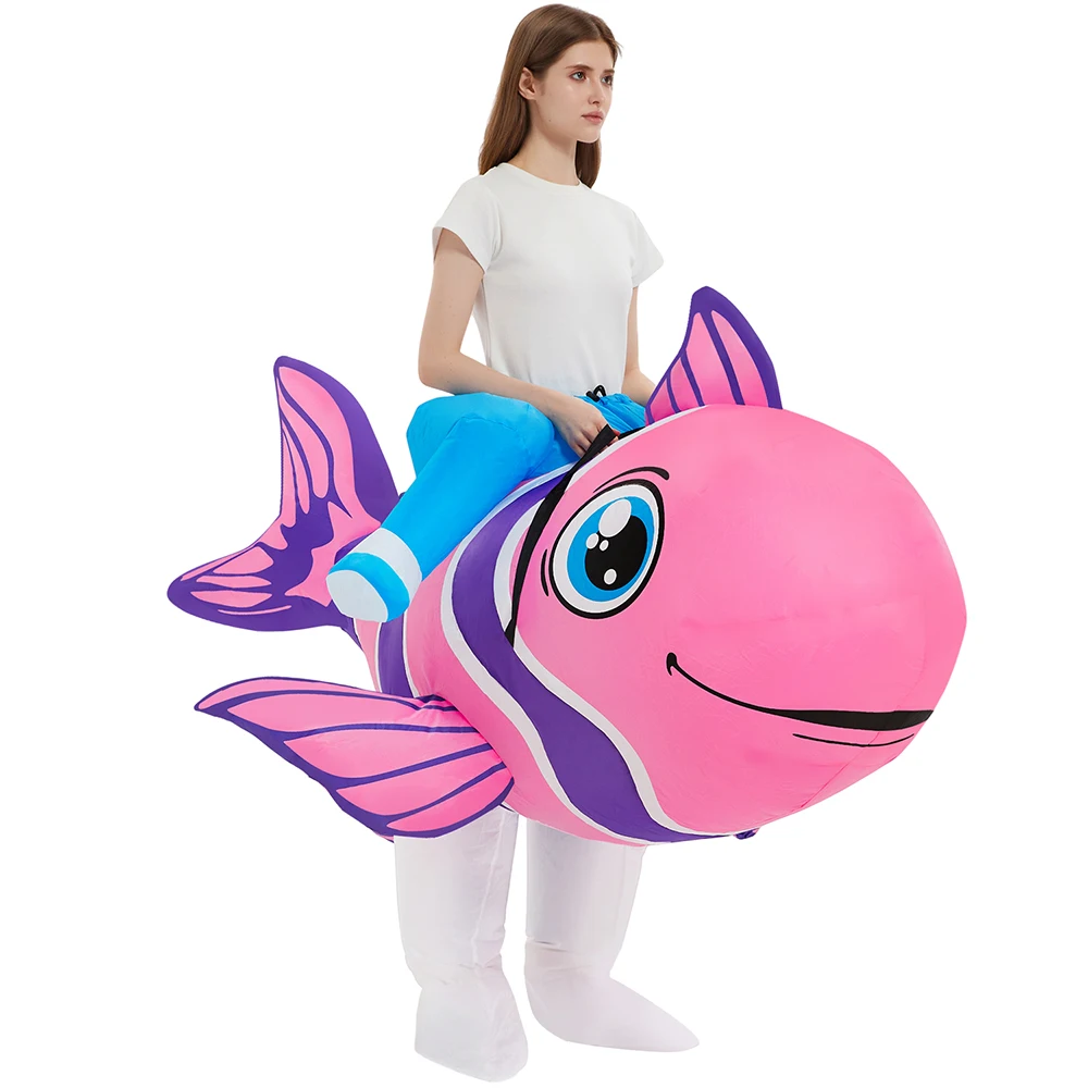 KOOY Inflatable Riding Akhal-Teke Horse Costume Adult Men Women Halloween Costumes view 2