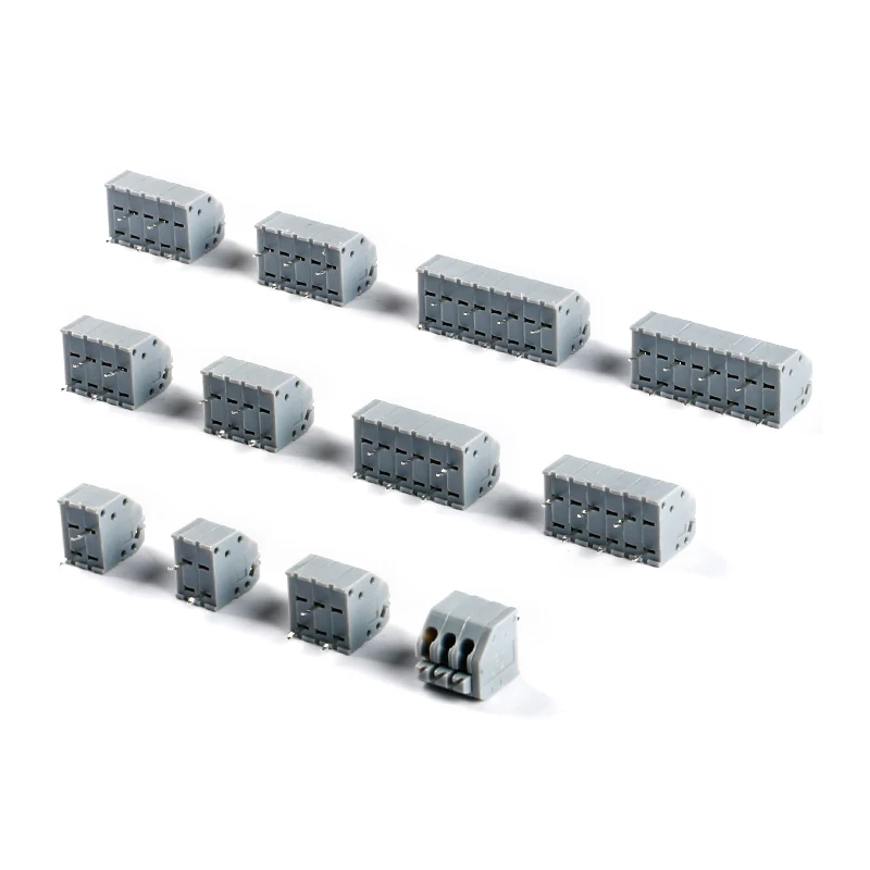 5PCS KF250 3.5 2P~12P PCB SPRING TERMINAL BLOCKS DG250 3.5mm Dual Row Direct Insertion 3.5mm Spacing Spring Type Wiring Terminal