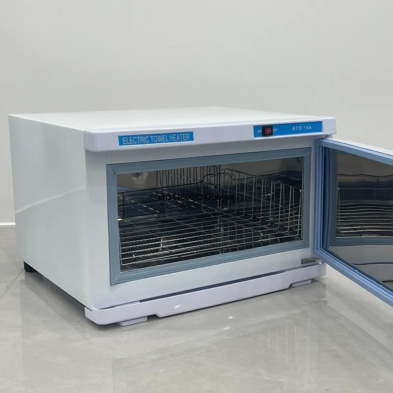 For 16L 2‑in‑1 Towel Warmer & Sterilizer Cabinet Hot Towel Heating Machine for Facial Salon Spa 110V/220V