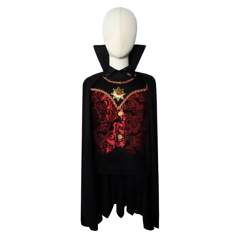 Halloween Costumes Child Vampire Dracula Cosplay Dress Up Boy Girls Cape Kids Role Play Carnival Party Disfraz Halloweeen
