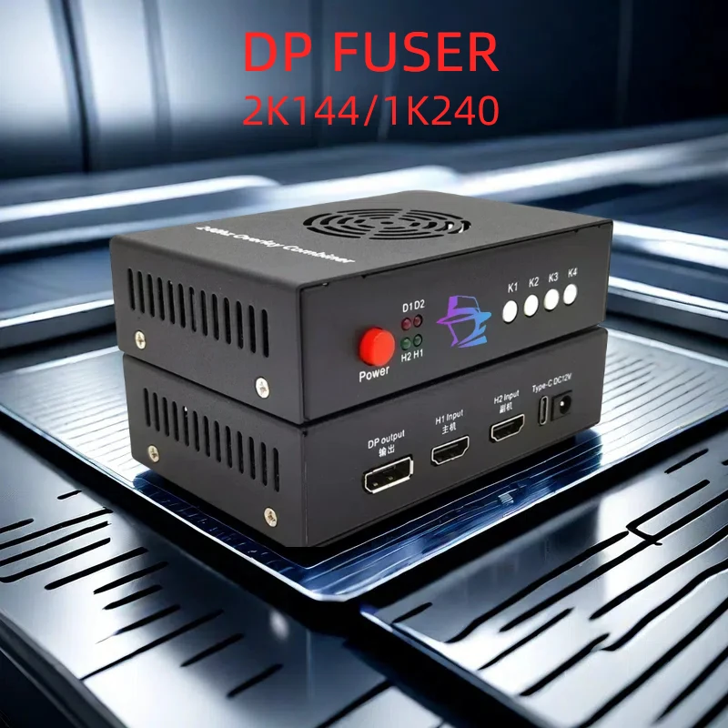 Caja de superposición de vídeo DMA 6th fusor HDMI/pantalla procesador de vídeo DMA compatible con componentes de computadora de caja de unidad de fusión DMA 2K144/1K240