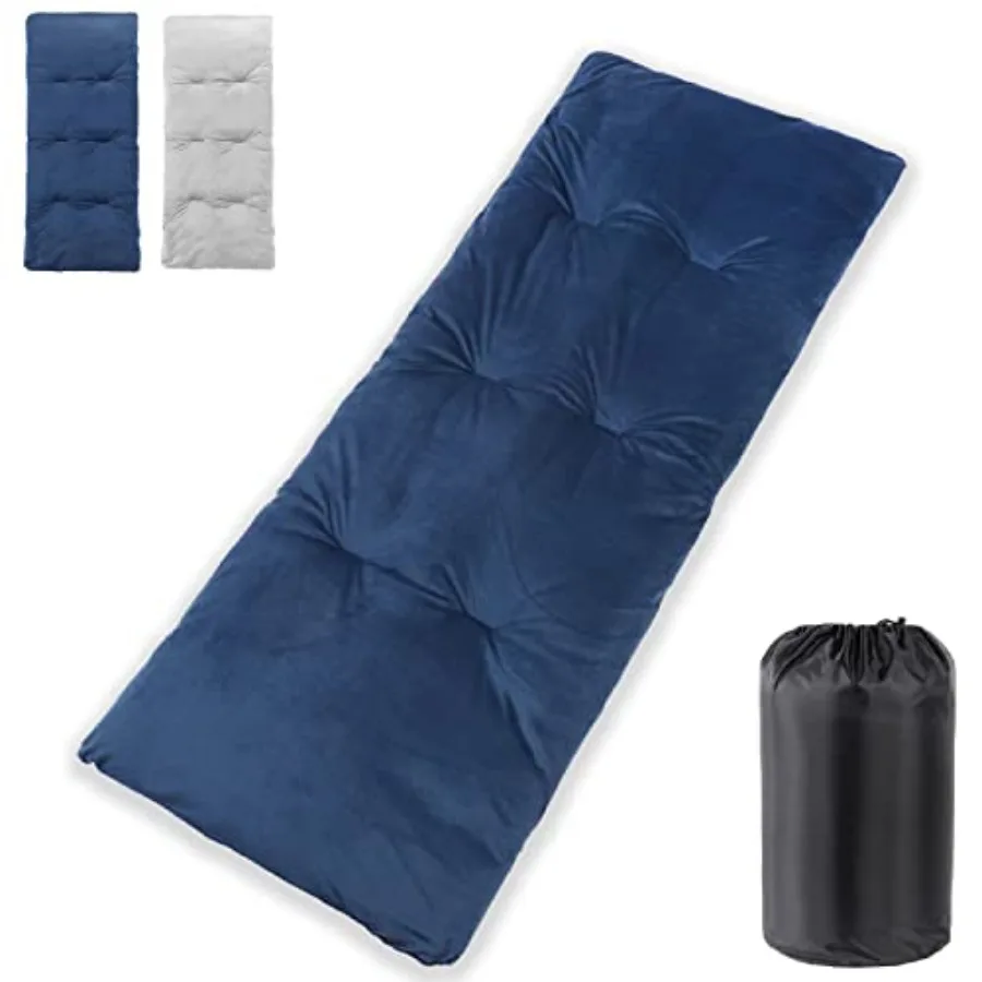 

Sleeping Cot Pads 75" x 28" with Elastic Straps Portable for Outdoor and Hiking, Cotton Soft Thick Camping Cot Pad, Non-Slip Ca
