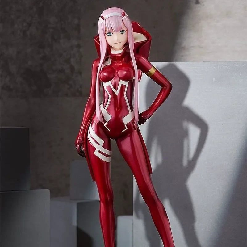 New 22cm Zero Two 02 Anime Figure Red Pilot Uniform Darling In The Franxx Collectible Pvc Model Boxed Desktop Ornament Figurine - view 5