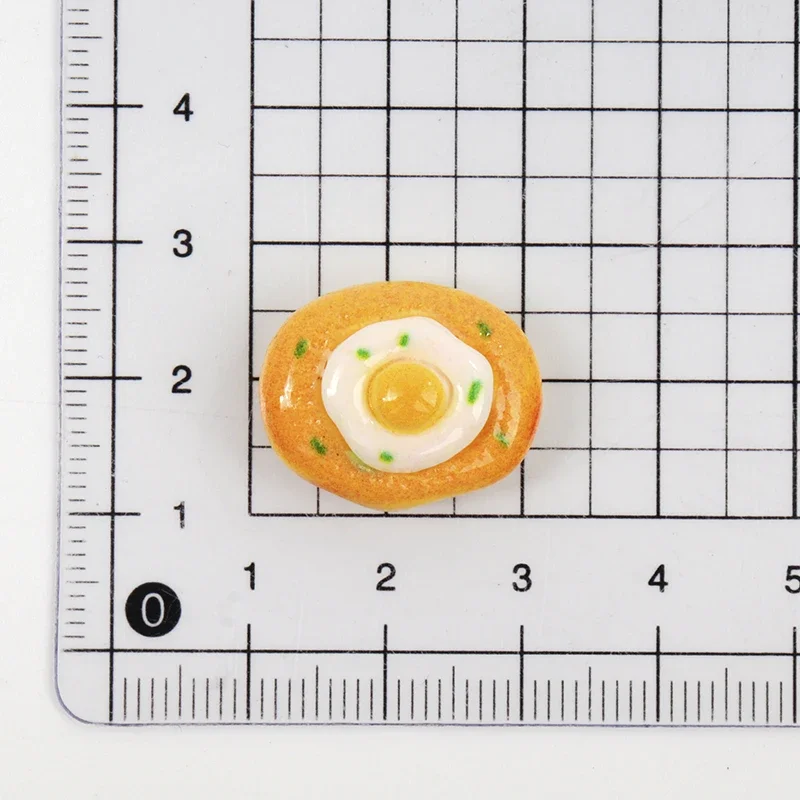 10/100pcs 3D Mini Kawaii Resin Cake Bread Parts Dollhouse Decor Figures Scrapbook Supplies Flatback Pendant Accessories Miniatur