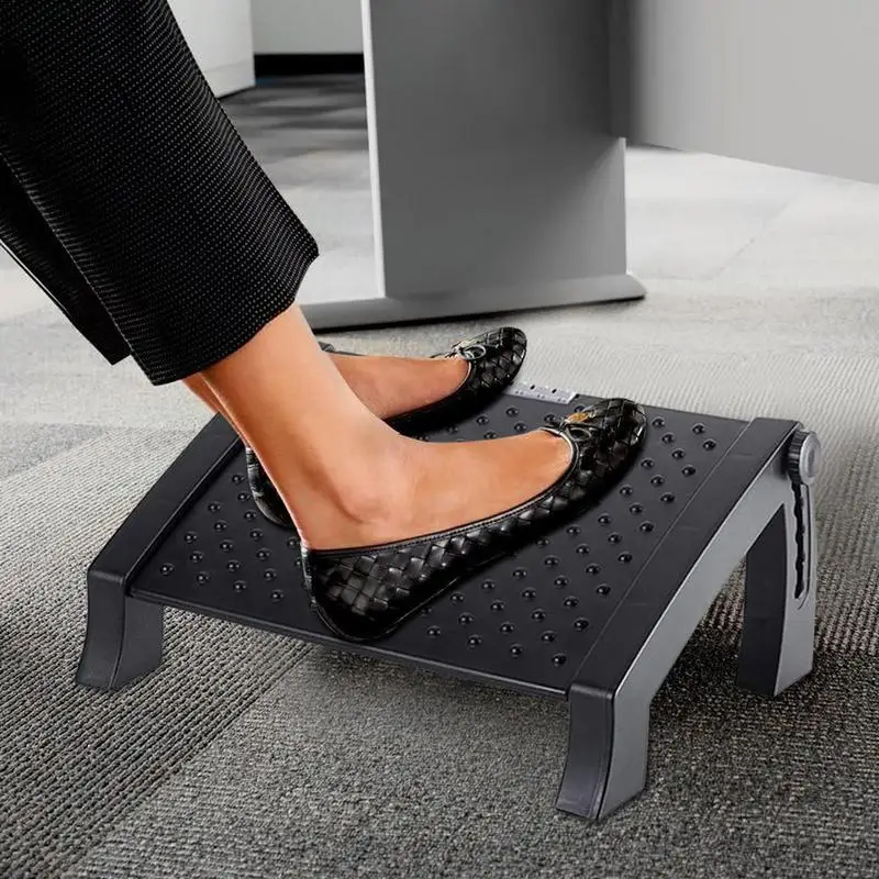 Portability Foot Rest Under Desk Footrest Ergonomic Foot Stool With Adjustable Height Leg Rest Pain Relief For Home Offices Work