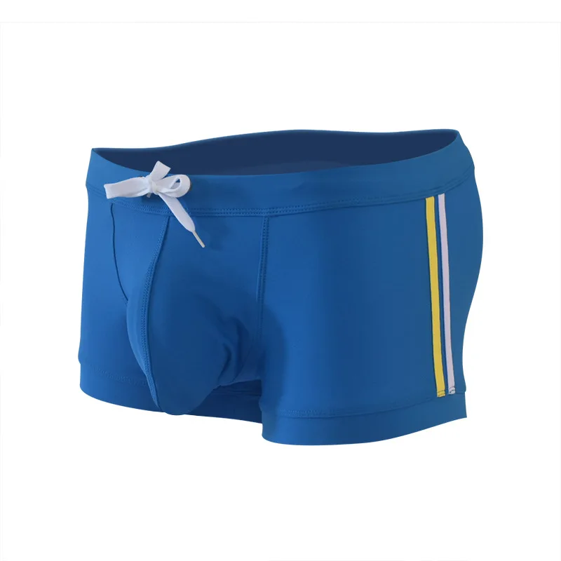 Men's boxer trunks sexy fashion bag exciting convex swimming trunks beach hot spring anti-embarrassment bathing suit