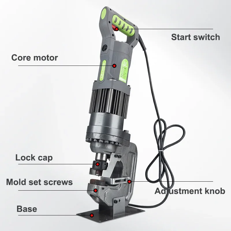 LZ-22 آلة التثقيب الكهربائية 220 فولت/50 هرتز أدوات هيدروليكية للحديد والنحاس والألومنيوم بار المواد المعدنية الأخرى البناء الصلب