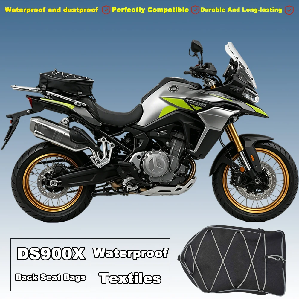 

All-Weather Waterproof Motorcycle Tail Bag For Voge DS900X Universal Back Seat Storage Bag Durable Long-Lasting for Touring