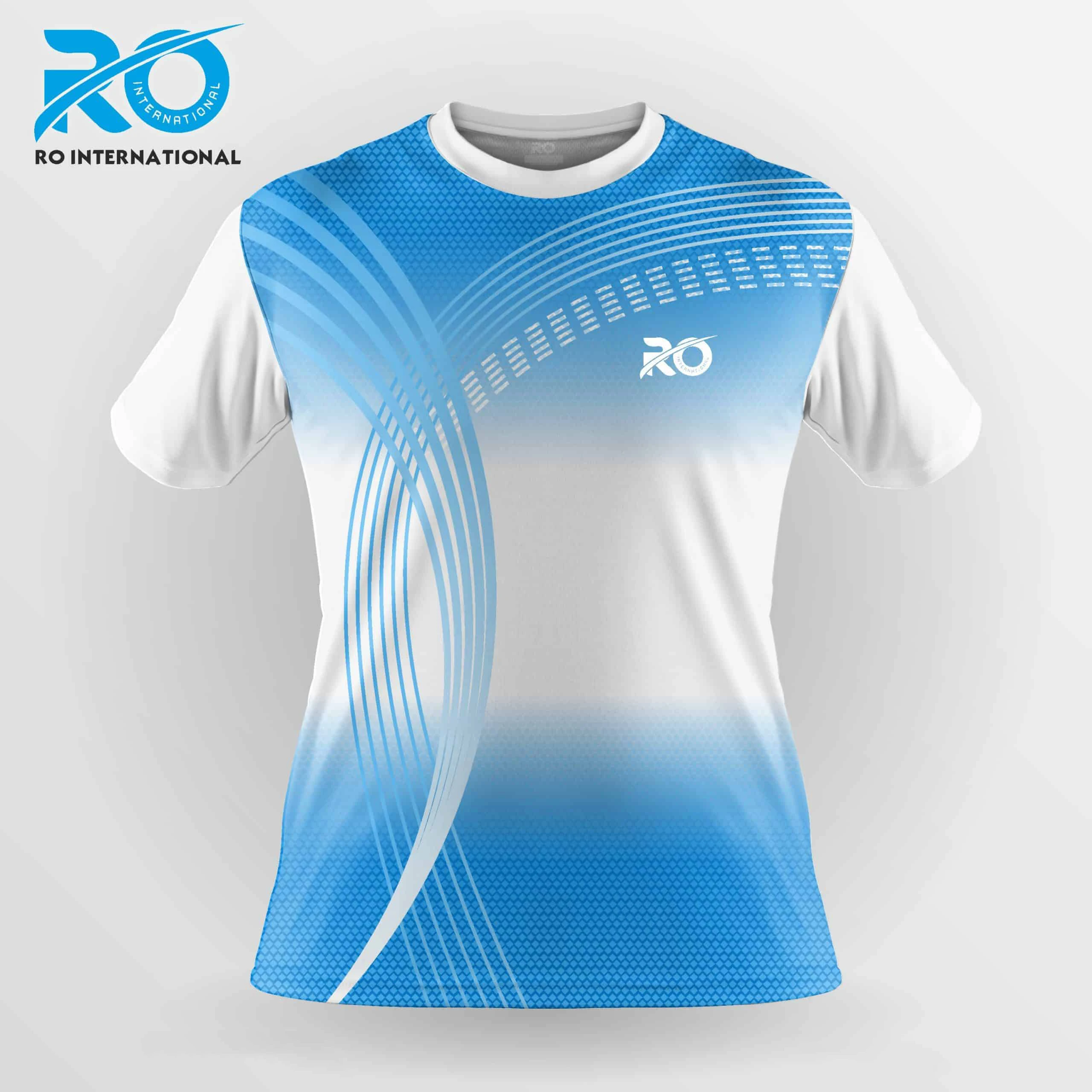 RO Summer Table Tennis Badminton Jersey Quick Dry Breathable Men\'s/Women\'s Short Sleeve Sports Training Gym Crew Neck T-shirt