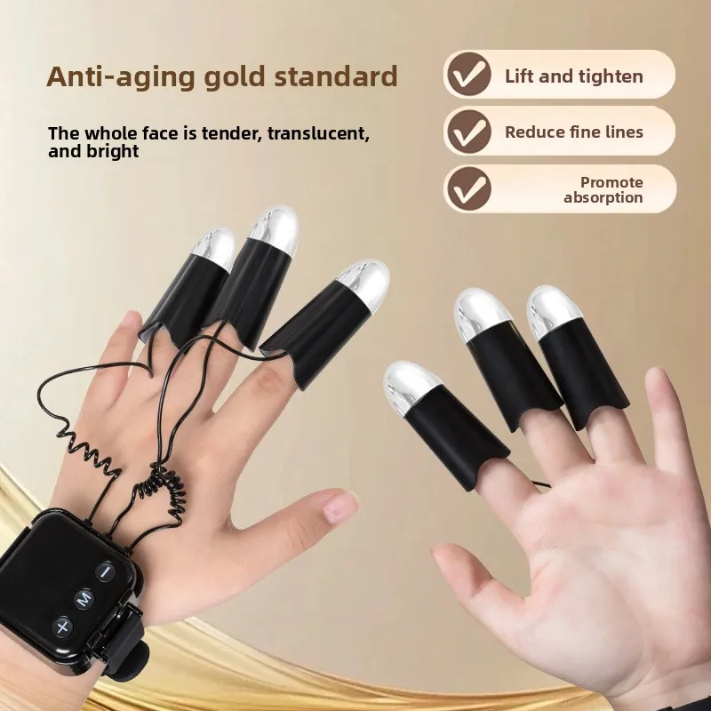 

Golden Finger Beauty Device Portable Diamond Five-Finger AI Mask Microcurrent Massage Wellness Instrument Skin Rejuvenation