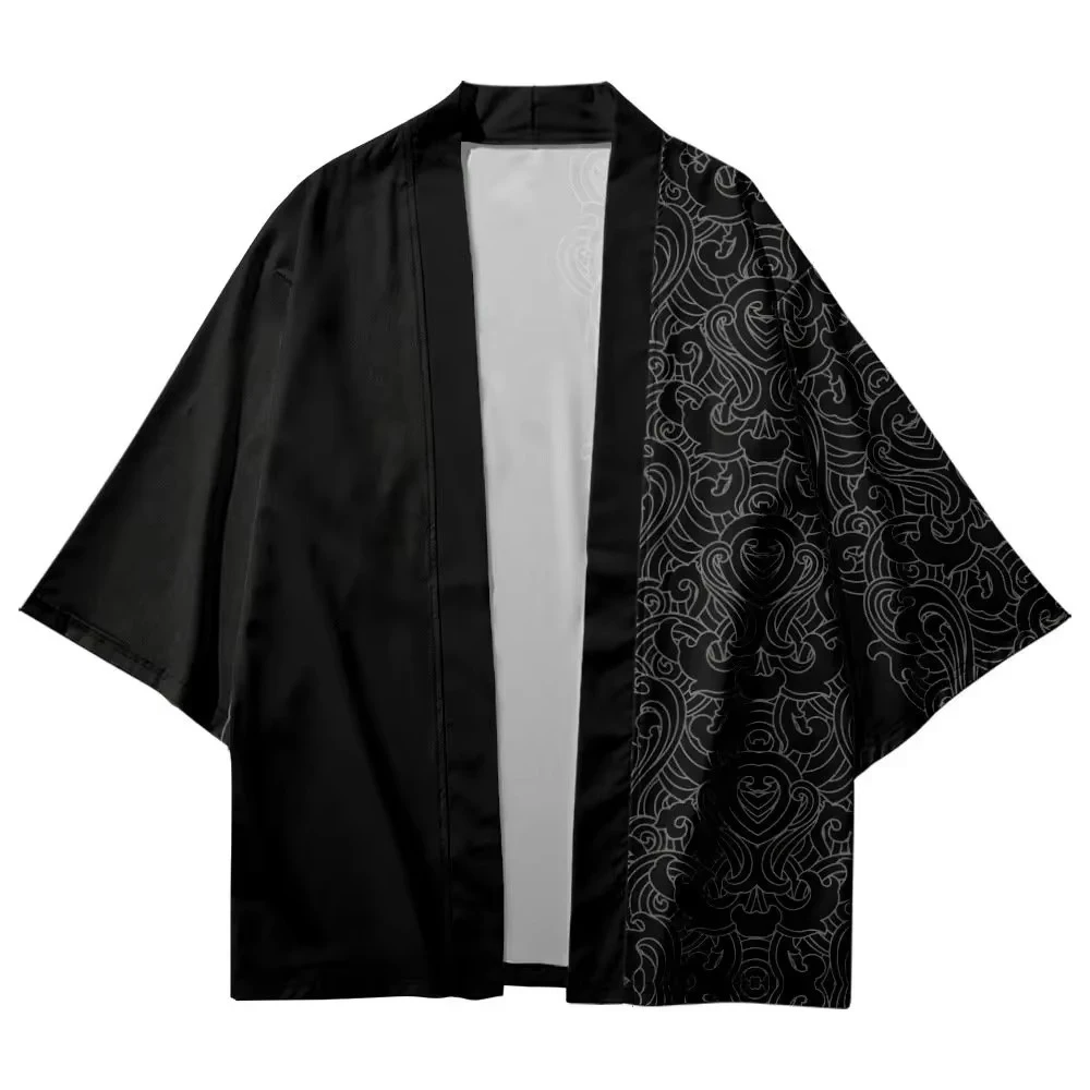

Summer Beach Japanese Fashion Vintage Print Kimono Streetwear Cardigan Women Men shirt clothing