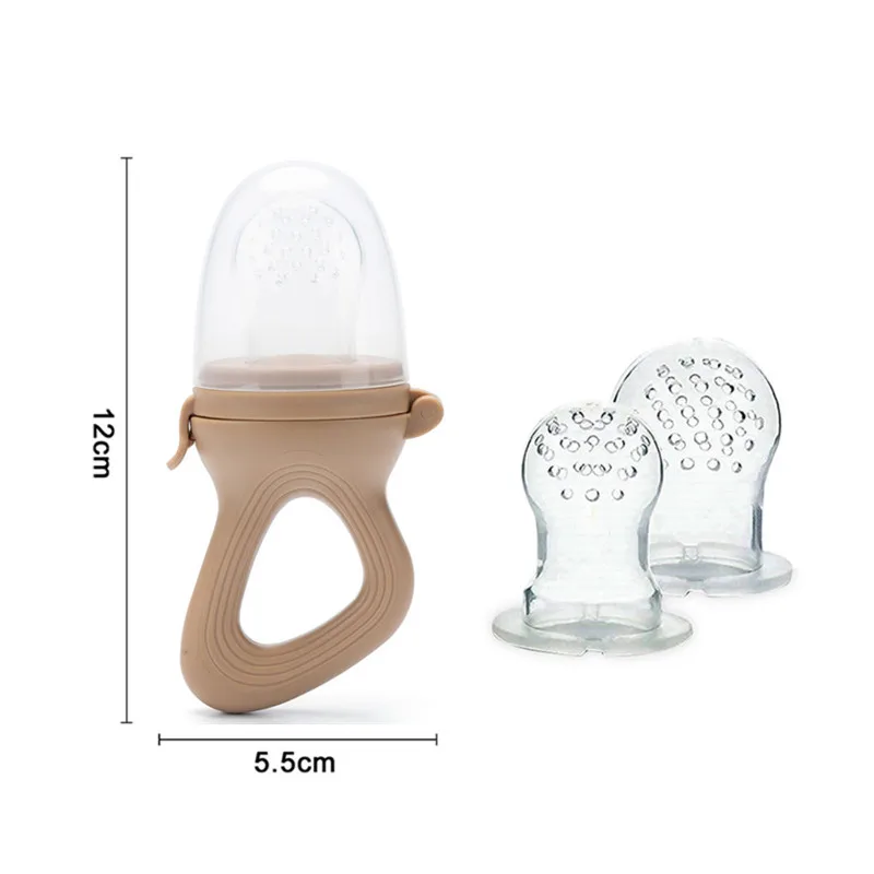 Silikon Baby Obst Feeder mit Abdeckung Baby Nippel Frische Lebensmittel Gemüse Ergänzung Schnuller Knabber Füttern Zahnen Schnuller – Detail 1