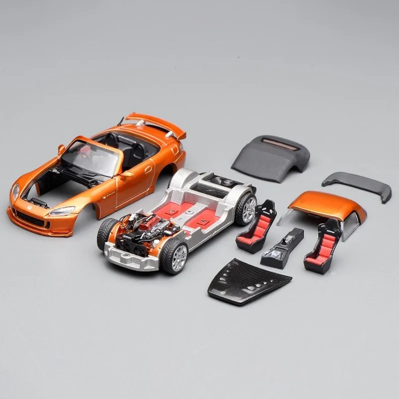 MH 1/64 S2000 Mugen APAxpo Legering Motorvoertuig Speelgoed spuitgieten Metalen Model Collectie Jongen Kerstcadeaus