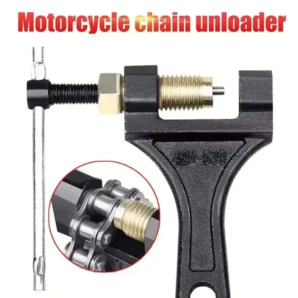 420 428 520 530 Motorcycle Chain Breaker Link Removal Splitter Motor Chain Cutter Riveting Tool 420-530 Cycle Repair Tool