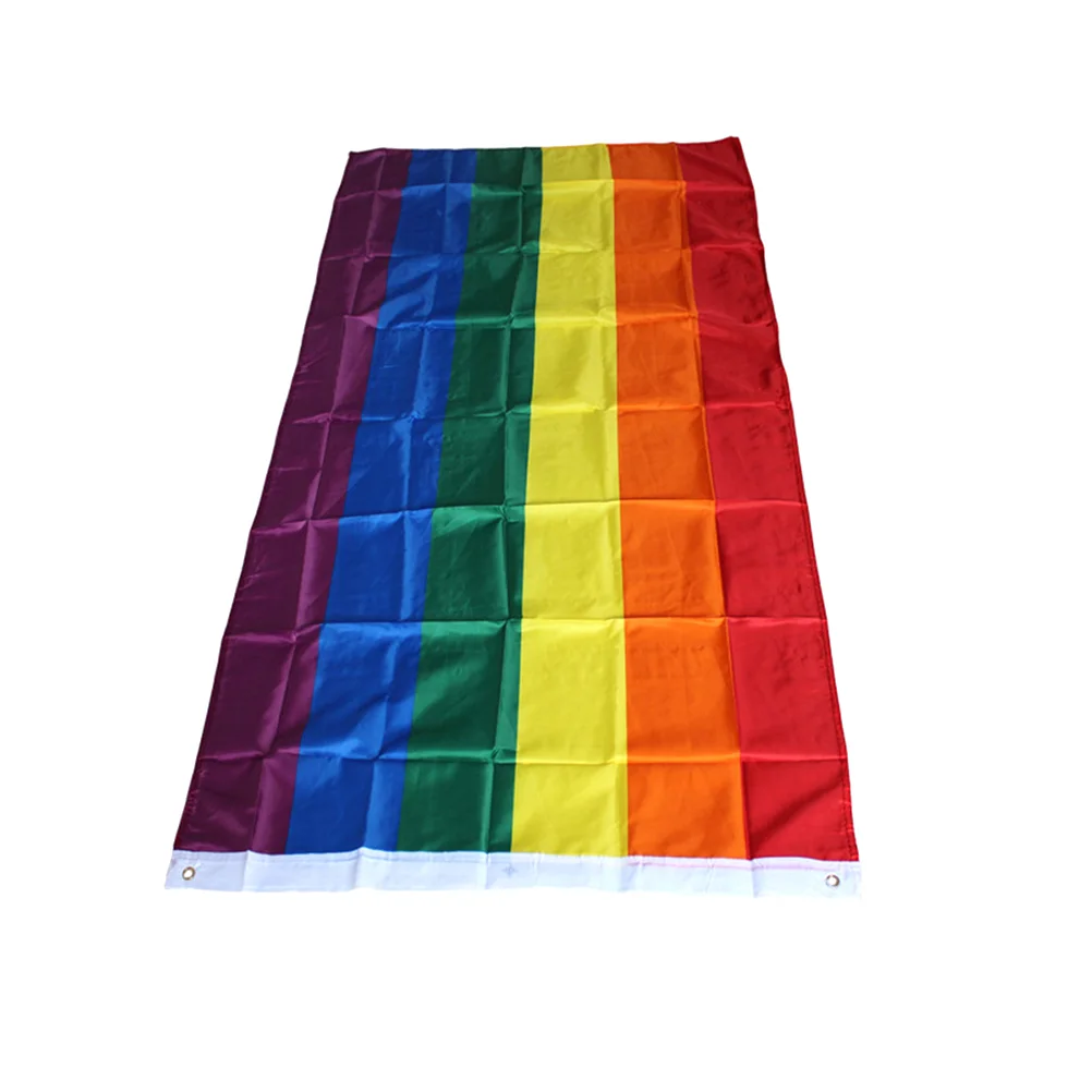 Rainbow Stripes Flag Outdoor Decorative Flags Pride Large The Banner Bunting