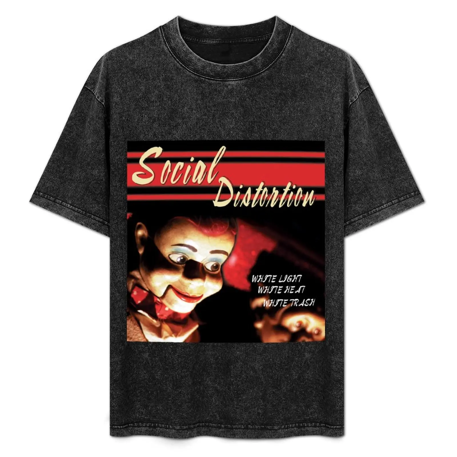 White light white heat white trash T-Shirt Summer Holiday Casual Tee