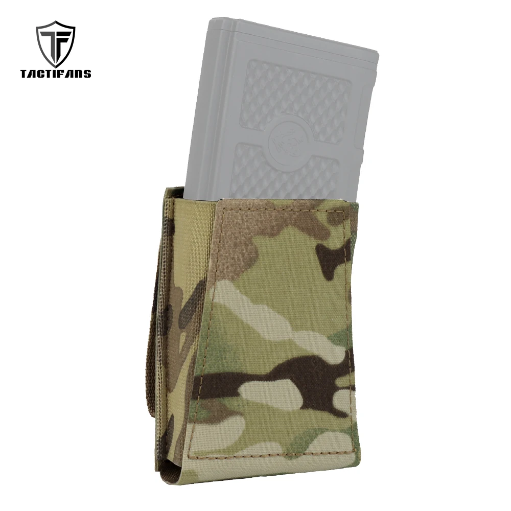 Open Type Single Rifle Mag Pouch 5.56/7.62 Magazine Pouches Molle Multifunctional Accessory Kit Tactical Hunting Bag 