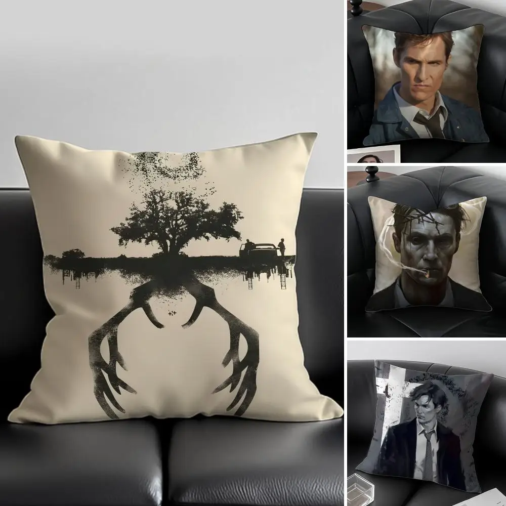 R-Rust Cohle Cushion Cover Pillow Case Soft Friendly Fabric & Concealed Zipper