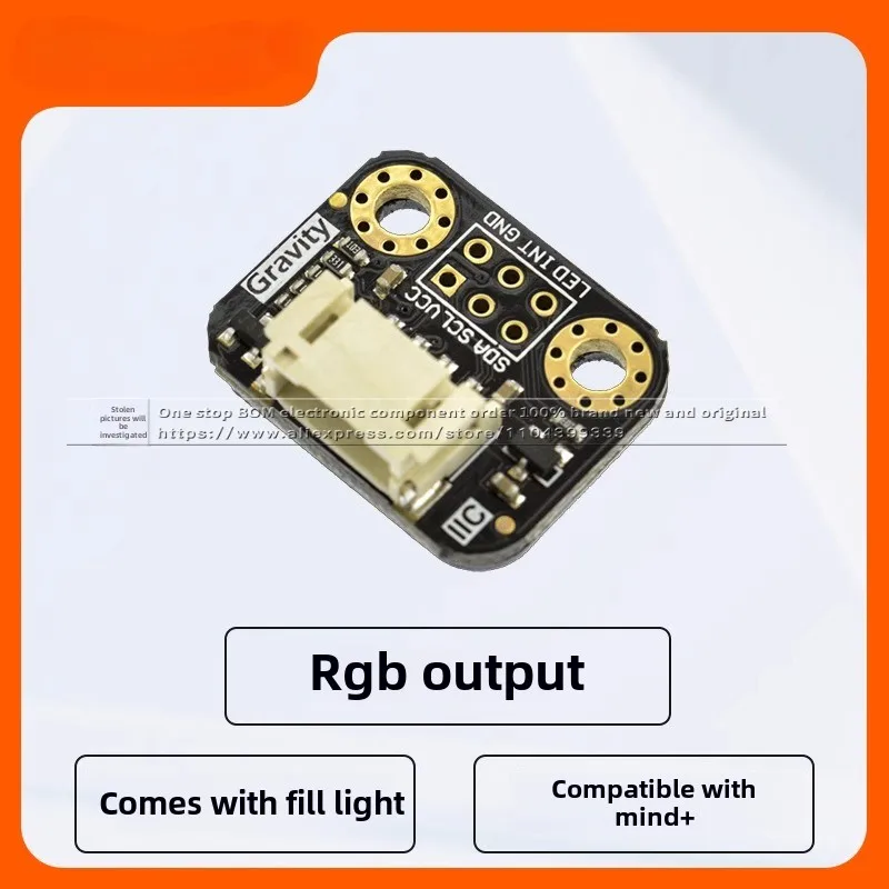 DFRobot-Capteur de reconnaissance des couleurs I2C, capteur de lumière vive, reconnaissance RVB, compatible avec Ardu37, TCS34725