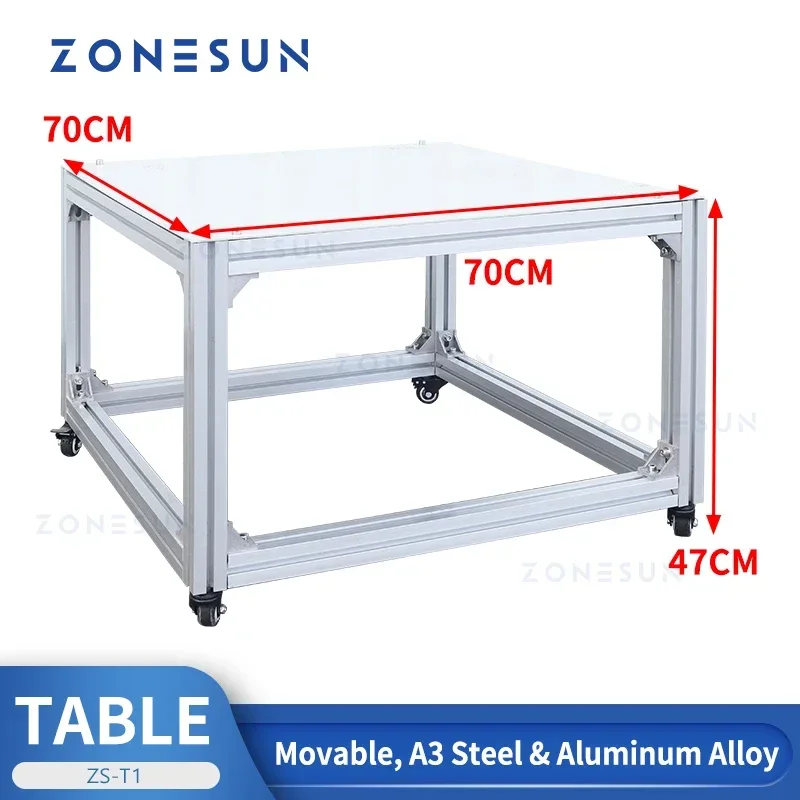 ZONESUN ZS-T1 Movable Table for Tabletop Filling Labeling Machines