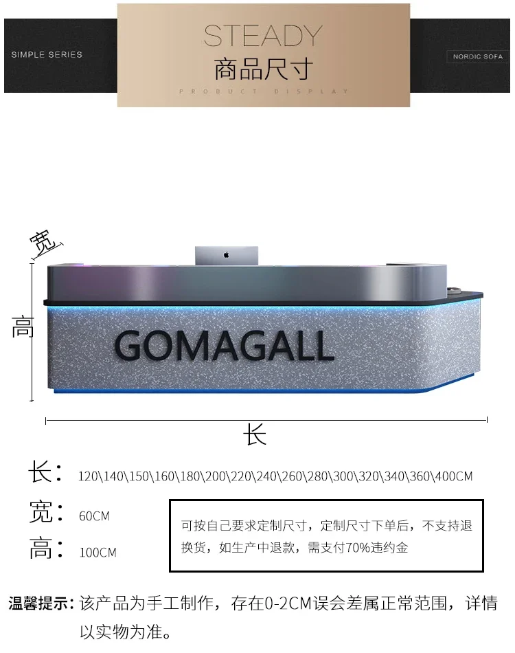 Palestra Reception Ristorante Hotel Bar in stile industriale pagina di cassa Caffè Sala da biliardo Bistro Tavolo da bancone reception