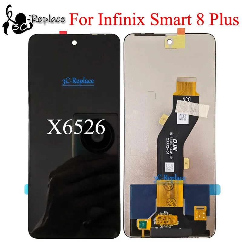6.6 For Infinix Smart 8 Plus X6526 LCD Display Touch Screen